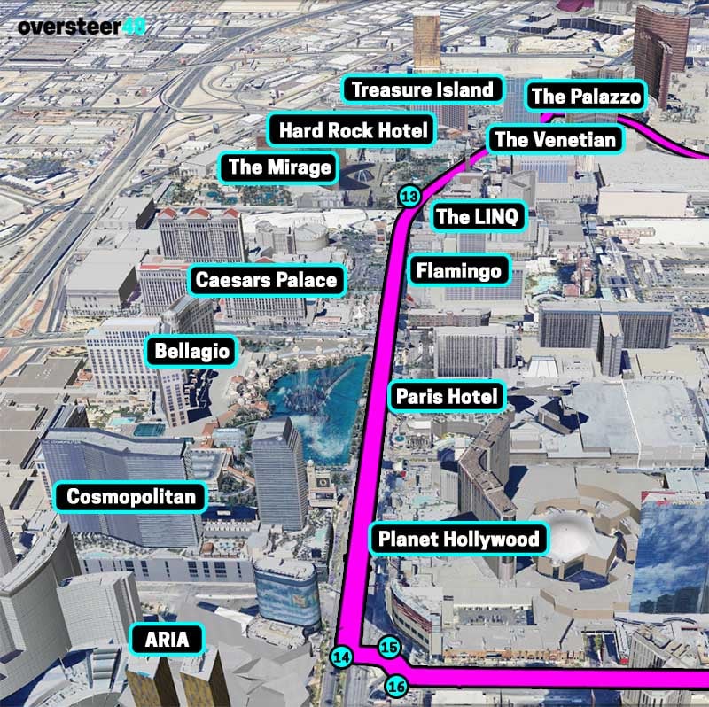 Vegas F1 Track Map: Where to Find the Best Views on the Circuit and How to Get Around!