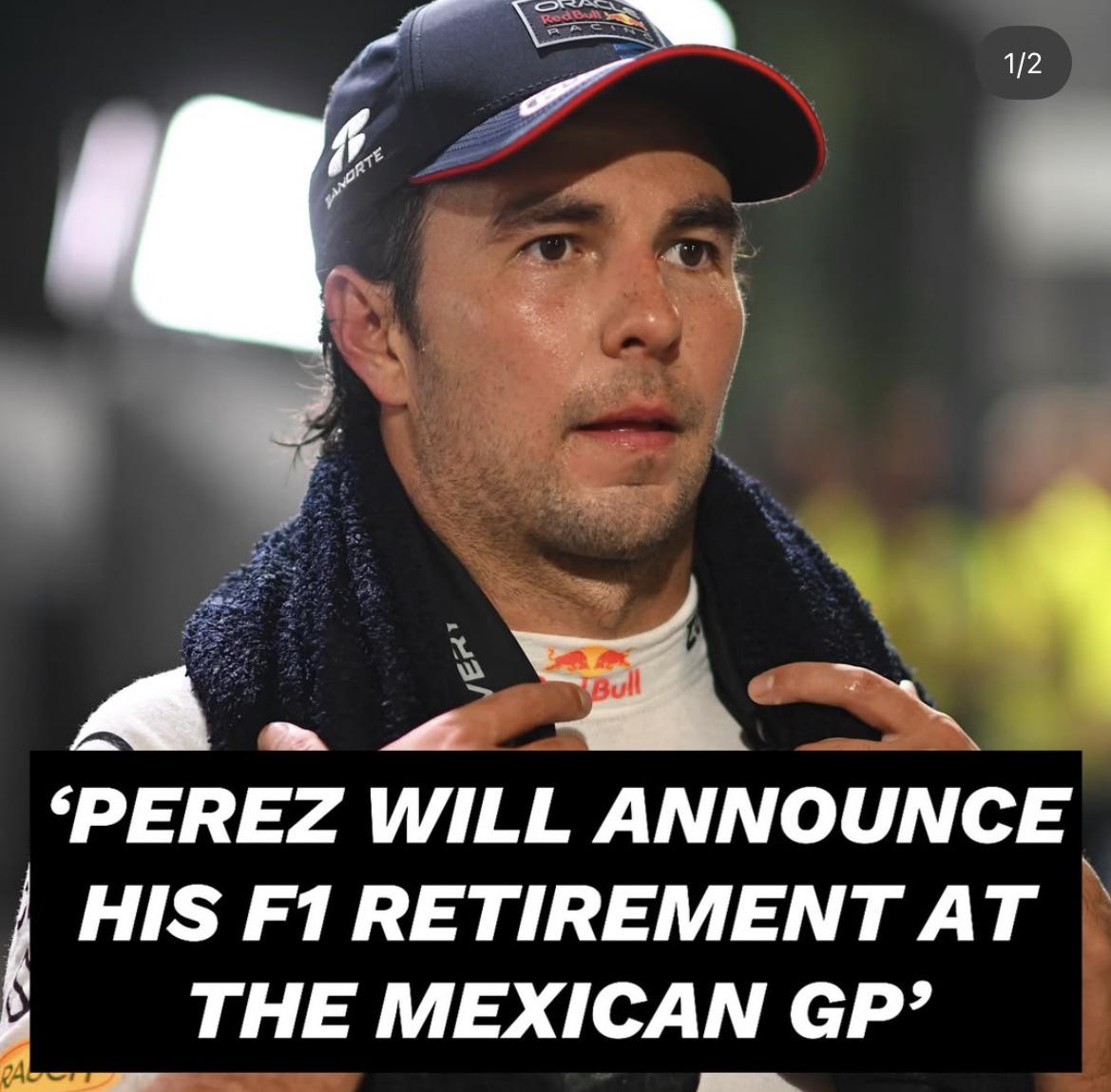 F1 Retirement: Sergio Perez Says Hes Considering Quitting Racing Soon.