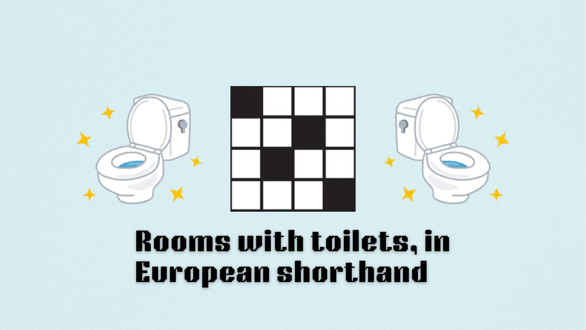Confused about room with toilets European shorthand? Lets make it simple for you!