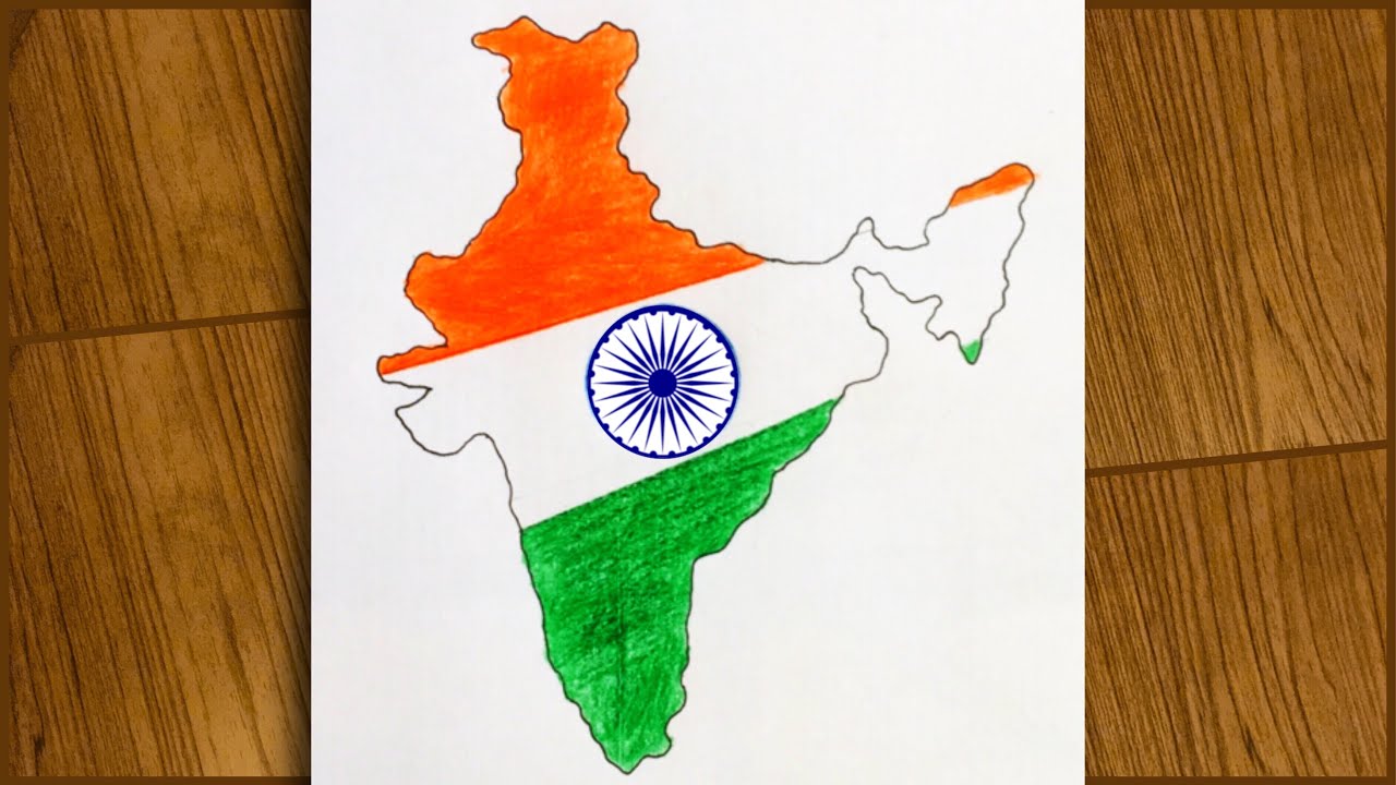 How to draw India step by step? Easy and fun drawing tutorial for you!