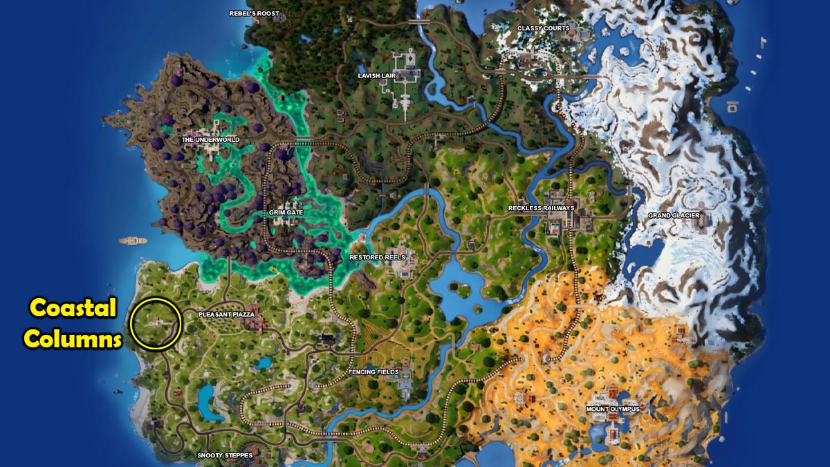 Trying to find where is coastal columns? Here are the directions you need now.