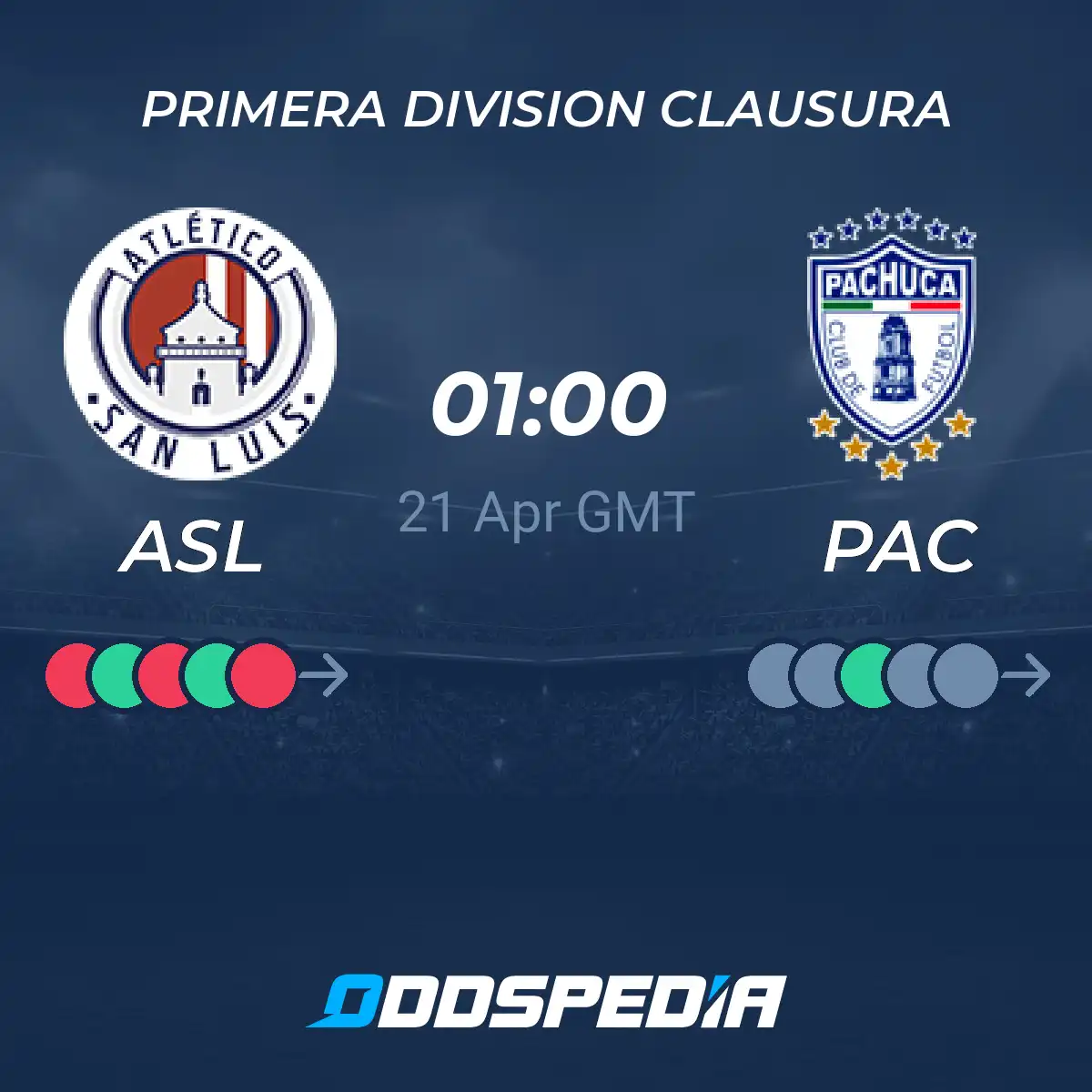 What time is Pachuca vs Atl. San Luis? Get the game schedule and info quickly.