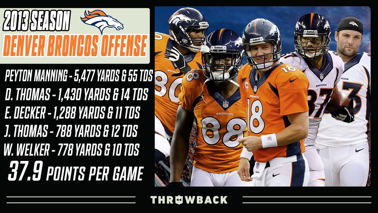 What made the Denver Broncos 2013 roster so dominant? Explore the legendary lineup with Peyton Manning.