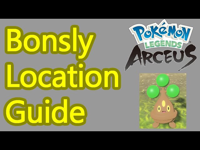 Struggling with the bonsly location legends arceus? Find it fast right here.