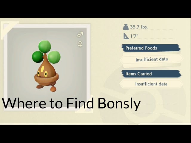 Struggling with the bonsly location legends arceus? Find it fast right here.