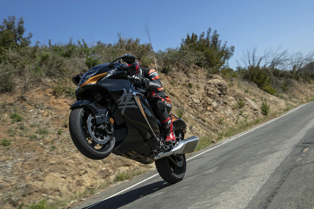 How does a hayabusa motorcycle stretched handle on the road? Learn about performance changes and ride feel.