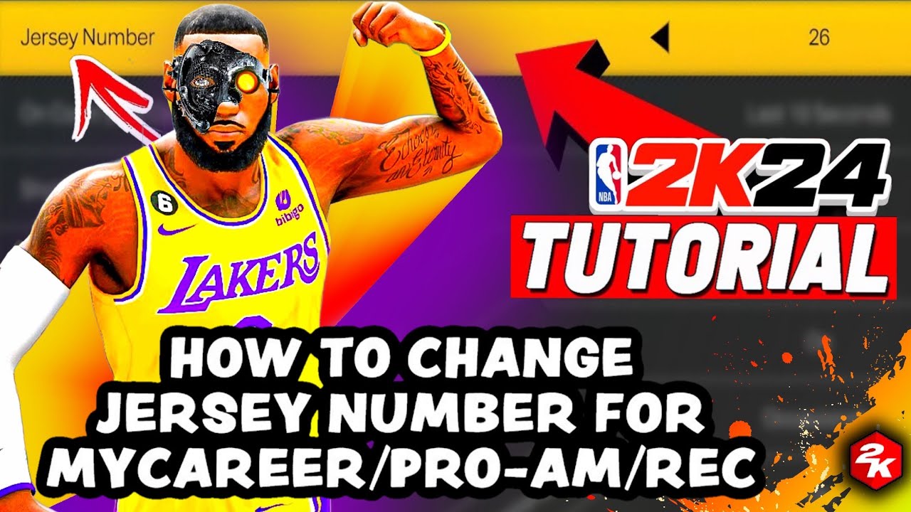Need a new jersey? Learn how to change my player number 2k24 (We make it easy for you!)