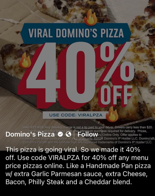 How do you use the dominos viral pizza code? (Easy steps to get big discounts on your pizza order)