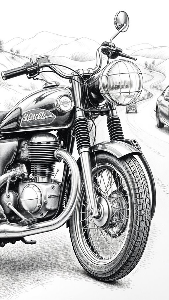 Find the best motorcycle drawing images online (Great for your art projects or just for fun!)