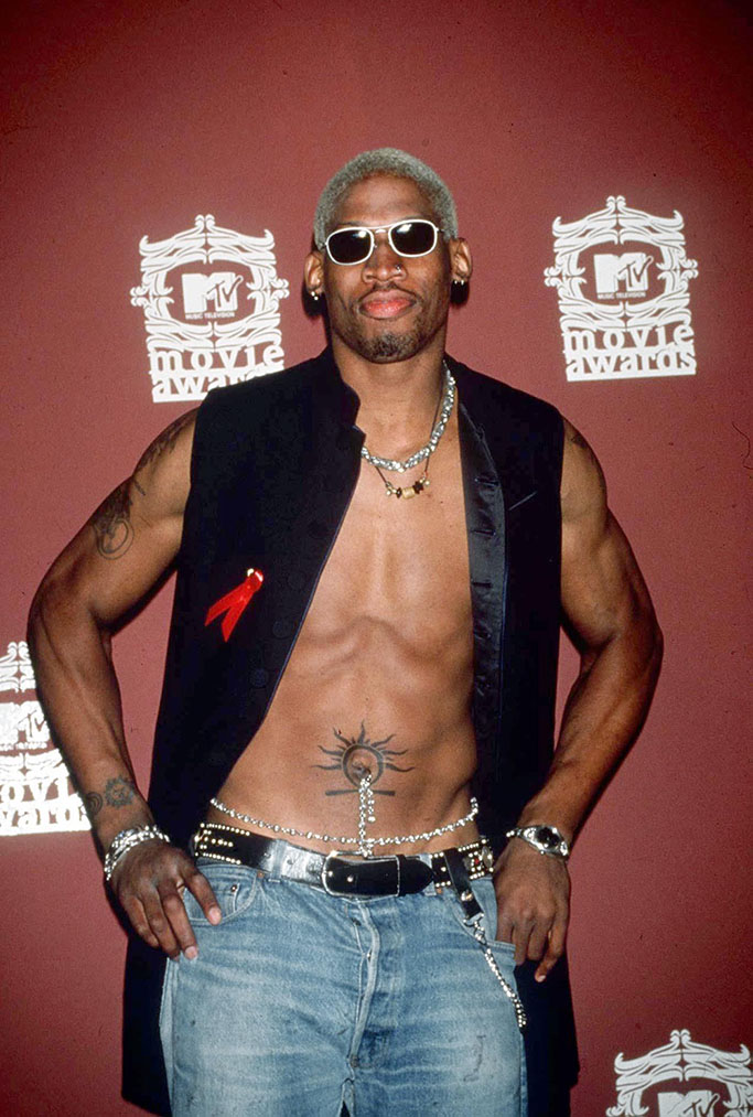 Looking for cool Dennis Rodman fit inspo? (His top outfits that shocked everyone back then)