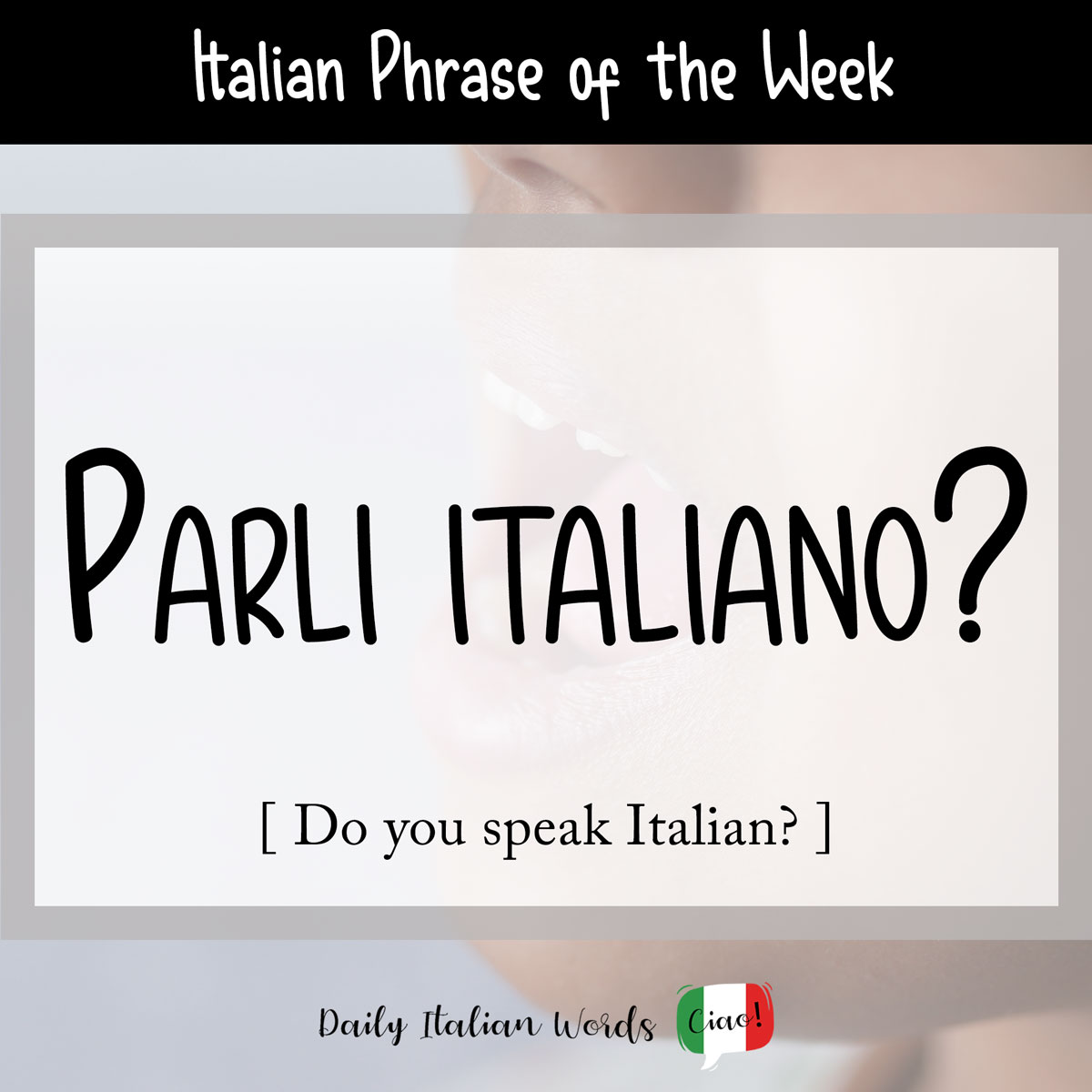 Want how to say do you speak Italian in Italian? Here is the common phrase.