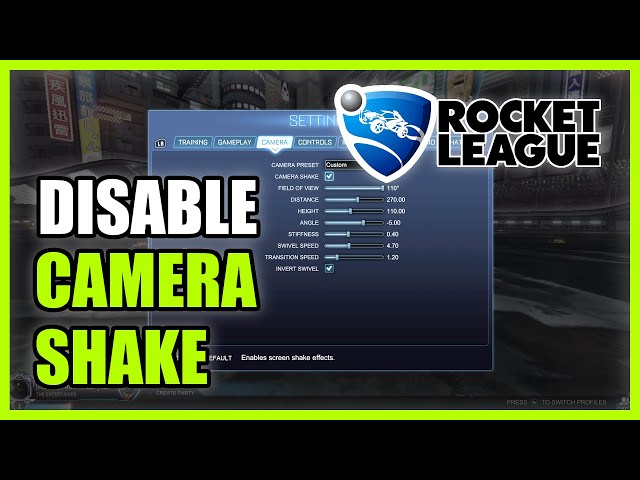 Rocket League Camera Shake: How to Disable and Why it Matters