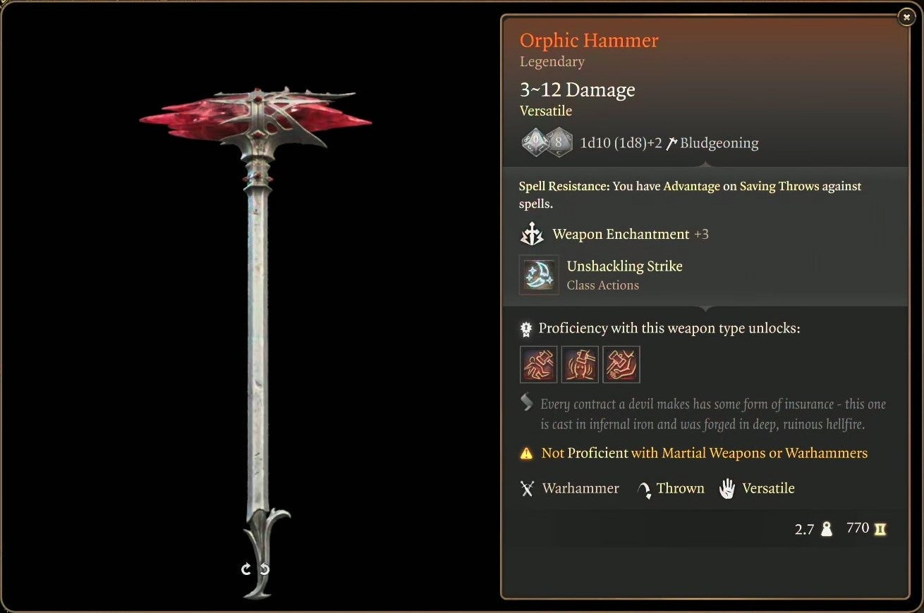 Where to Get Orphic Hammer BG3 A Simple Guide to Acquiring It