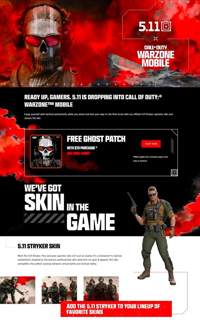 call of duty free skin codes