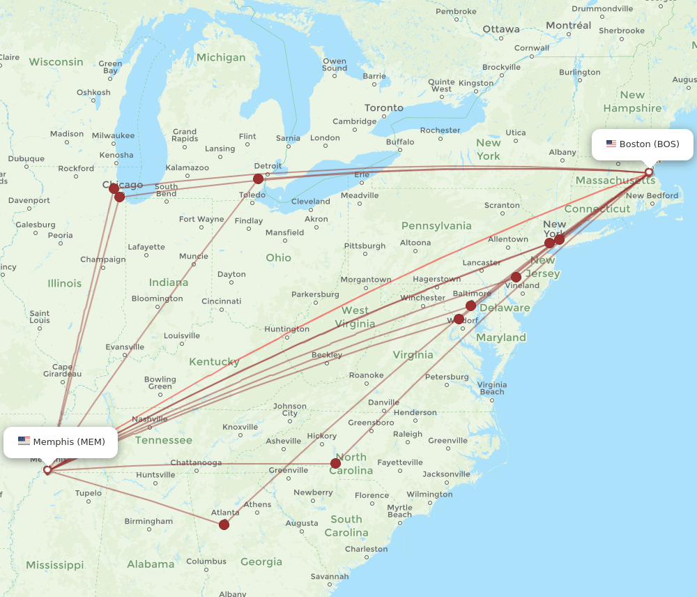 Best Ways Travel BOS to Memphis Find Quickest Routes Here