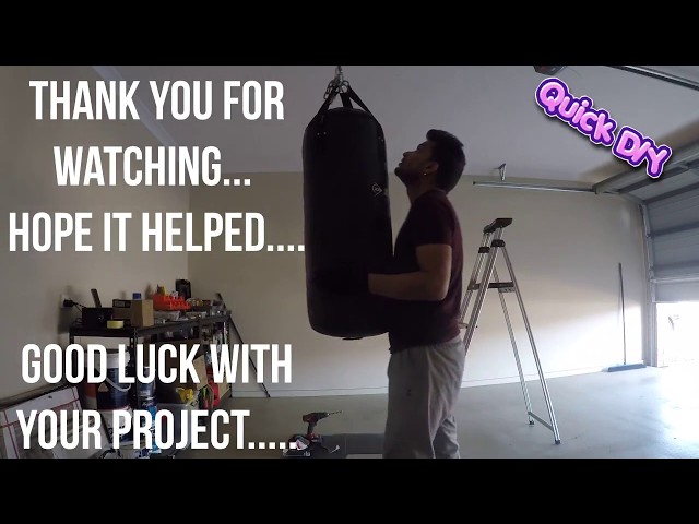 How to hang punching bag in garage safely? Step-by-step guide for beginners!
