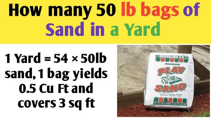 How many cubic feet is 50 pounds of sand? Quick conversion answer here!