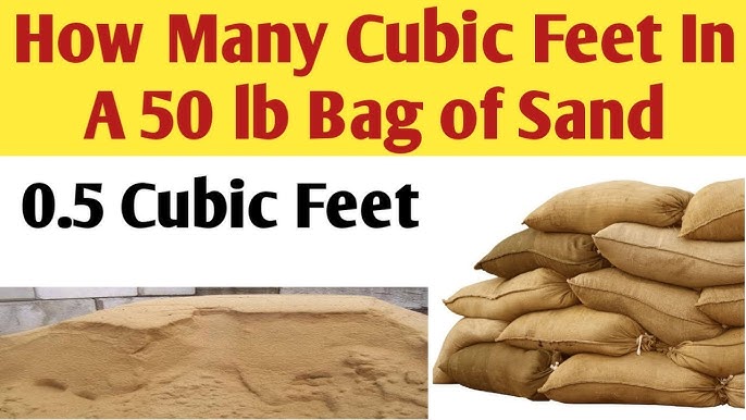 How many cubic feet is 50 pounds of sand? Quick conversion answer here!